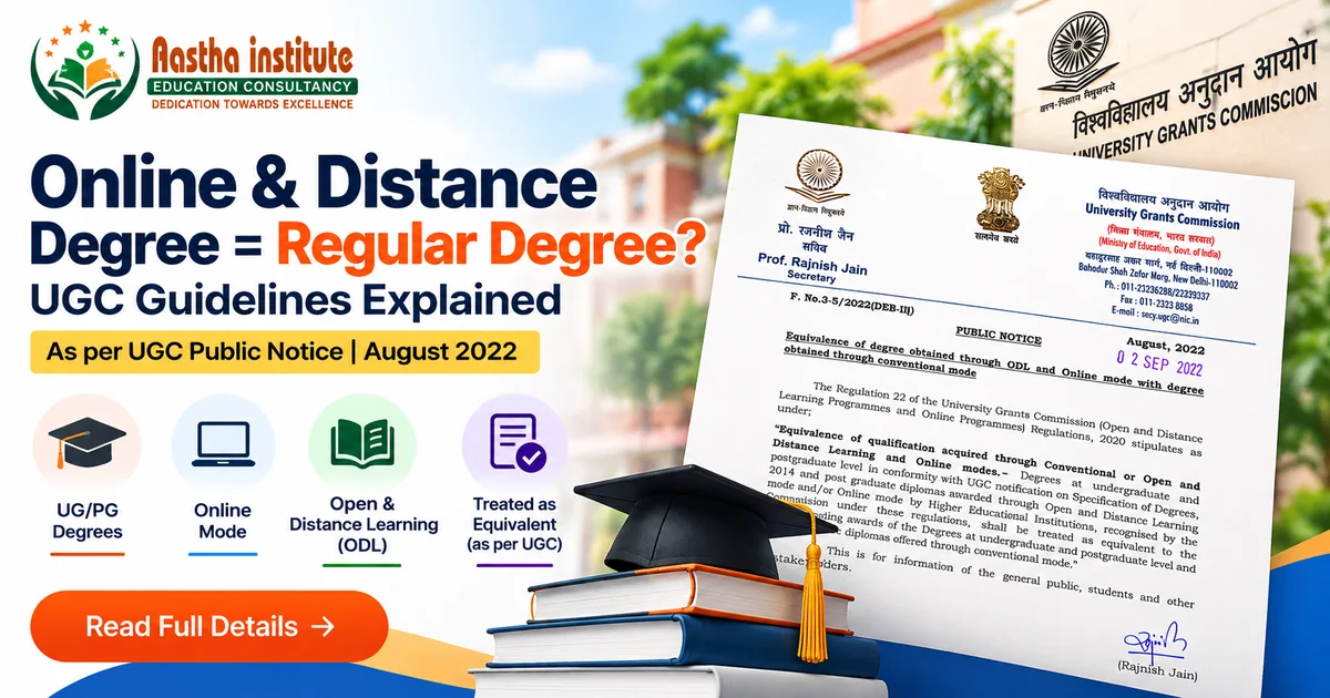 Online & Distance Degree Equivalence - UGC Guidelines